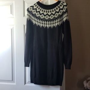 Black and gray old navy sweater dress